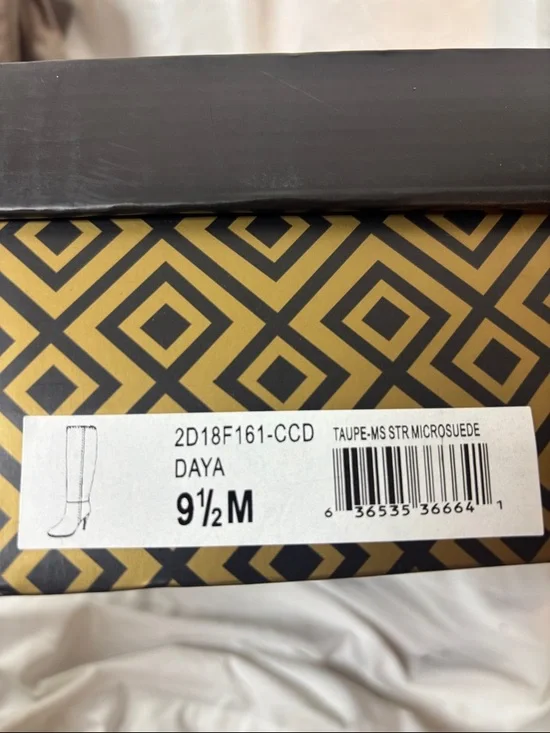 Charles by Charles David Taupe Microsuede Knee Boot (Daya) - Picture 2 of 11